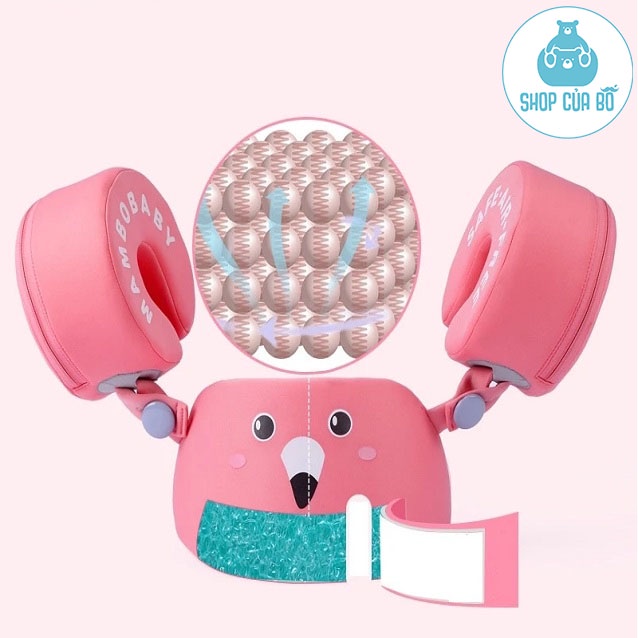 Phao bơi 3 in 1 không bơm hơi cho bé từ 3-8 tuổi phao bơi cao cấp Mambobaby