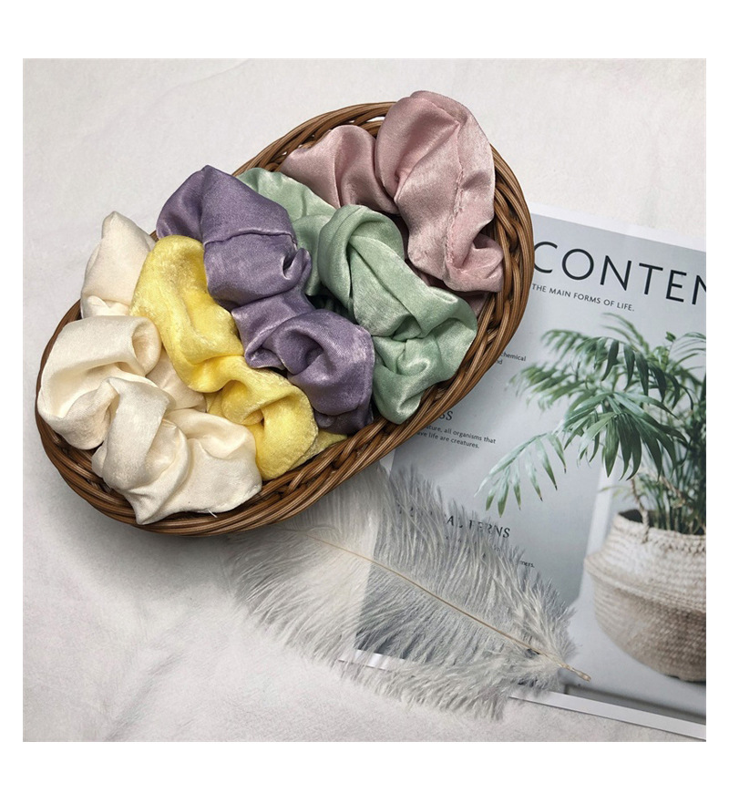 Dây Thun Buộc Tóc Dễ Thương Phong Cách Cổ Điển Dành Cho Nữ