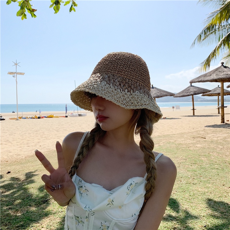 Mũ Cói Rộng Vành Nhiều Màu Sắc Đa Dạng Thời Trang Đi Biển Mùa Hè Cho Nữ