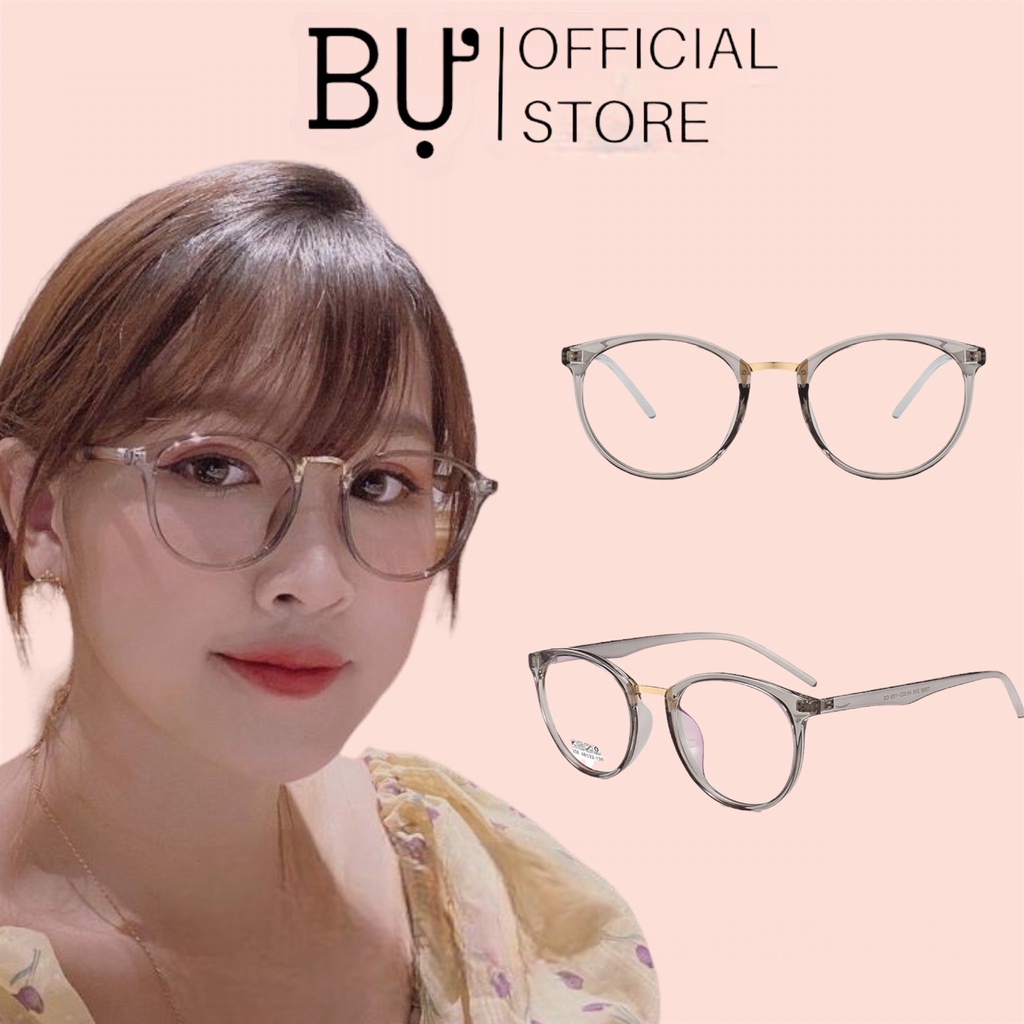 GỌNG KÍNH CHẤT LIỆU DẺO HÀN QUỐC - DÁNG TRÒN GIẢ CẬN 0 ĐỘ