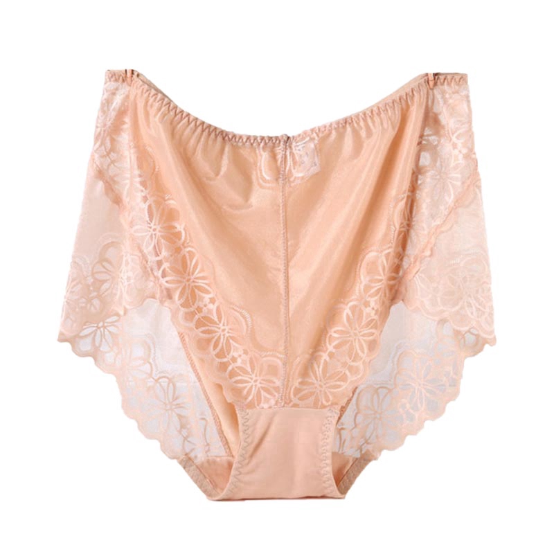 Lace Embroidery High Waist Panties Women Sexy Lingerie Briefs Big Size Underwear Seamless Transparent Breathable Soft 4XL-6XL | BigBuy360 - bigbuy360.vn