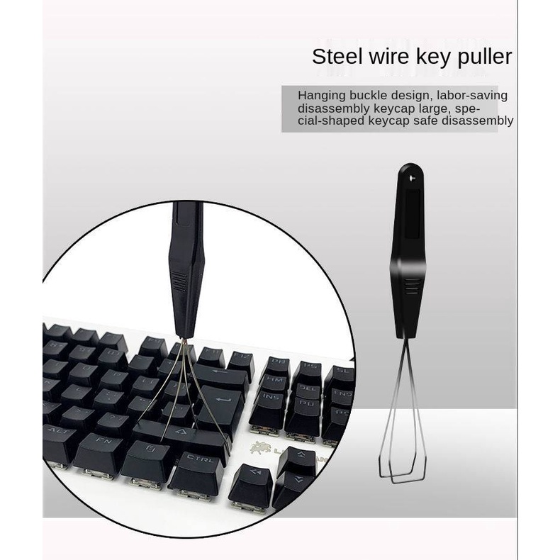 Bộ Dụng Cụ Làm Sạch Bàn Phím Cơ / Laptop / Dây Thép Tháo Rời Được