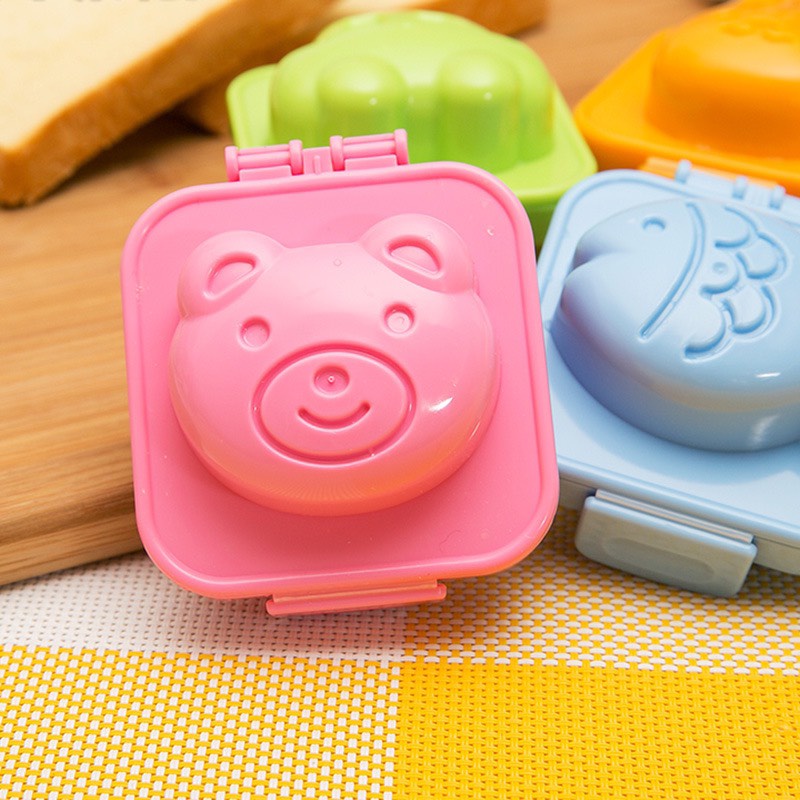 Set 6 khuôn bento tạo hình cơm, tạo hình trứng,làm bánh,làm thạch ngộ nghĩnh cho bé ăn dặm ngon miệng_CC