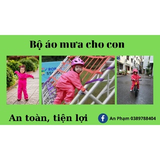 Bộ áo mưa trẻ em Khánh Chi