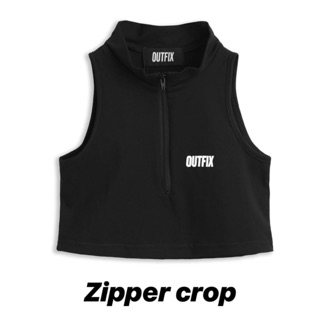 Áo Zipper Croptop - Outfixsaigon