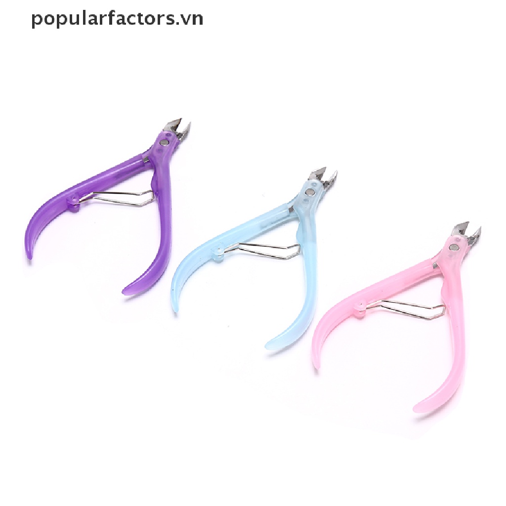 1 Kéo Cắt Móng Tay Bằng Thép Không Gỉ Với Tay Cầm Nhựa