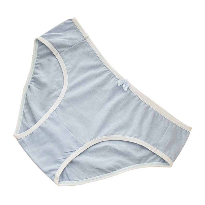 Quần lót cotton màu trơn thiết kế thoải mái cho nữ | BigBuy360 - bigbuy360.vn