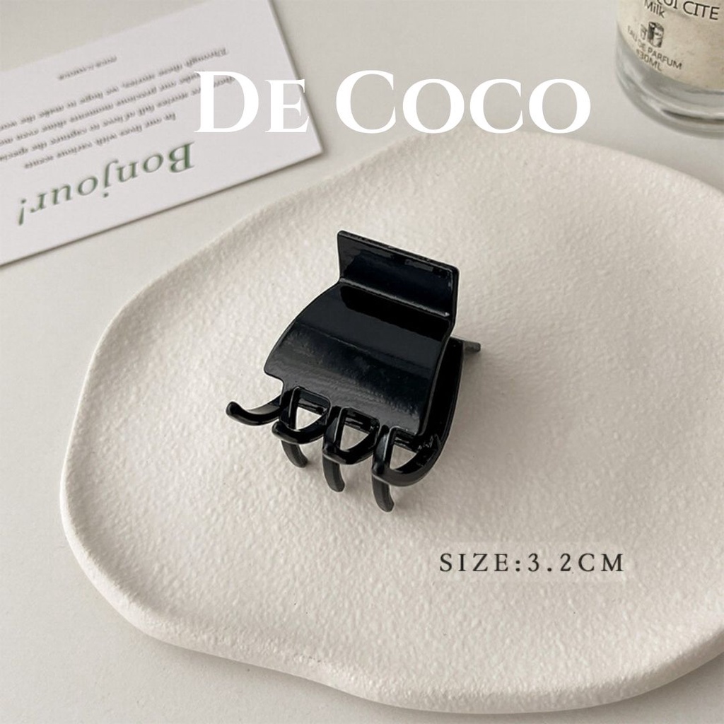 Kẹp tóc nữ, kẹp càng cua kim loại tráng gương De Coco decoco.accessories