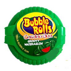 Kẹo Cao Su Hubba Bubba bubble rolls chewing gum vị Dưa Hấu dài 180cm