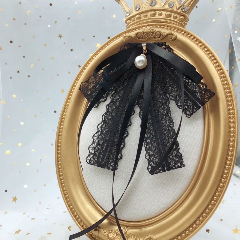 Cà Vạt Nơ Đính Ngọc Trai Thời Trang Cho Nữ