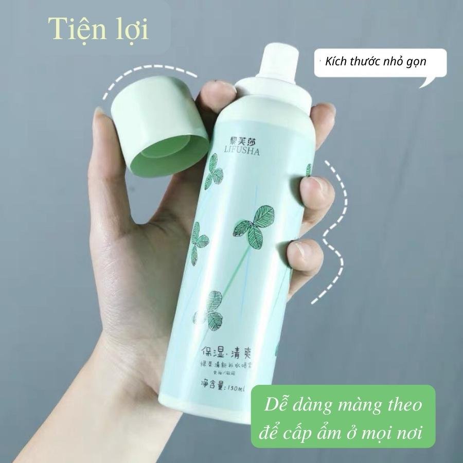 Xịt Khoáng Chiết Xuất Trà Xanh làm dịu giúp giữ ẩm, làm tươi mới làn da Nội địa trung 150ml WINK
