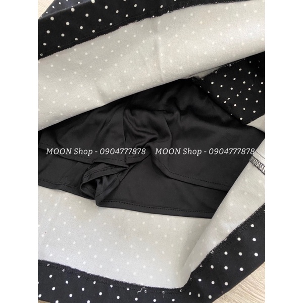 SK010422-Chân váy ZR chấm bi, hoa
