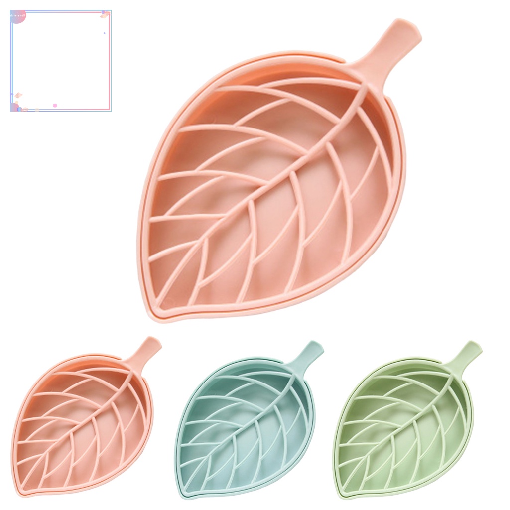 Bộ 2 Khay Đựng Xà Phòng Hình Chiếc Lá Chống Trượt Độ Bền Cao