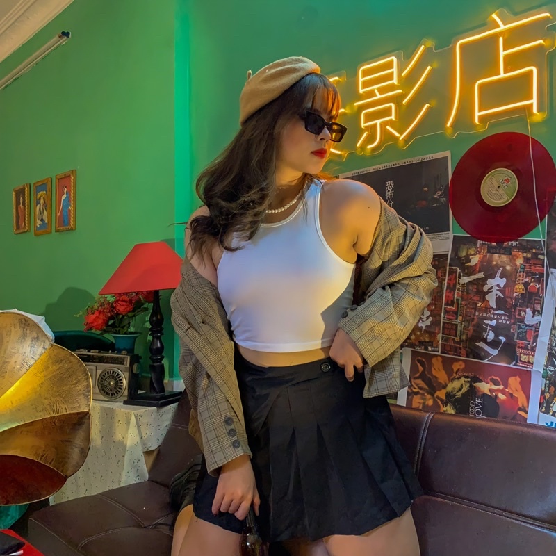 Áo ba lỗ bigsize, áo tanktop bigsize, áo thun basic chất liệu borip co giãn BIGSIZE_GIARE, dễ mix đồ đi học, đi làm