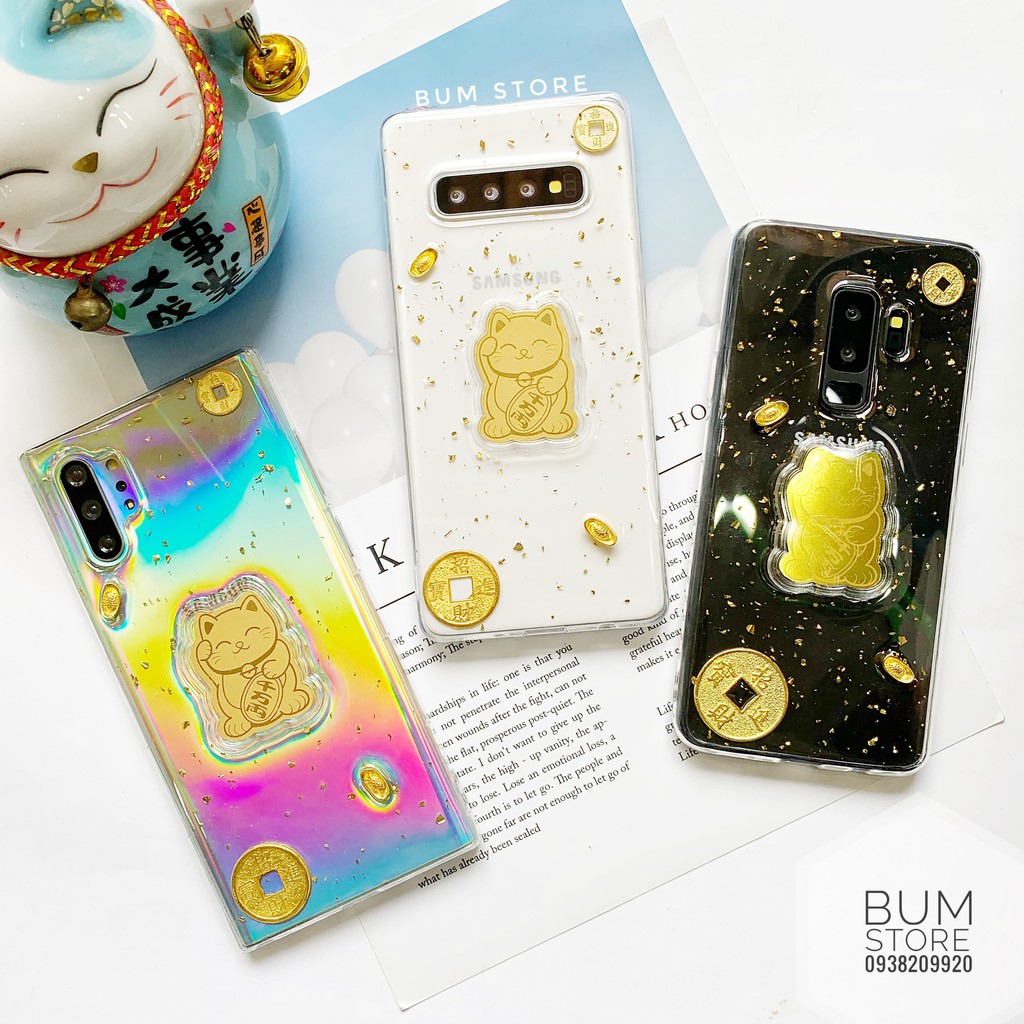 Ốp lưng dẻo mèo thần tài samsung galaxy Note 10 plus / Note 10 / S10+ / S10 / Note 9 / Note 8 / S9+ / S8+