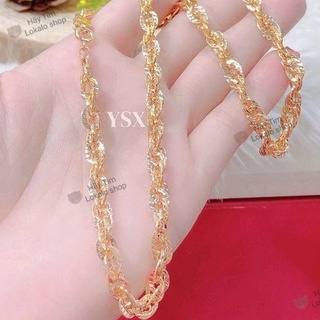Dây chuyền nữ đuôi phụng ysx mạ vàng 18k hoặc bạch kim đeo bền lâu mẫu lớn - lokalo shop - đeo như thật