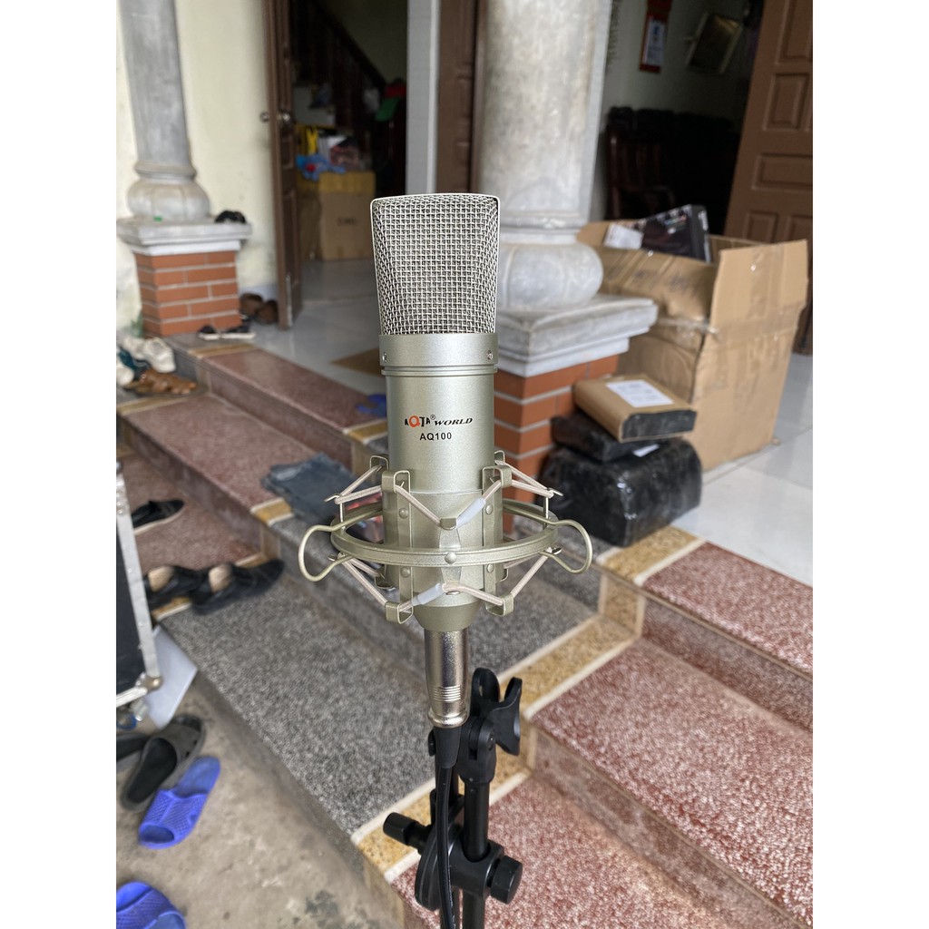 Mic Thu Âm Aqta AQ100 Hàng Loại 1 . Kiểu Dáng Cực Đẹp , Bắt Âm Cực Tốt , Thích Hợp Mọi Loại Sound Card