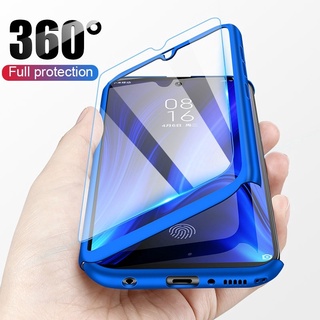 Ốp Điện Thoại Kính Cường Lực Bảo Vệ Toàn Diện 360 Độ Cho Realme C11 5 5i 6i C3 F11 F11 Pro A3S A5S A12