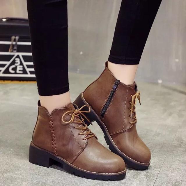 Boots cổ lửng , bốt nữ cá tính hàng Quảng Châu