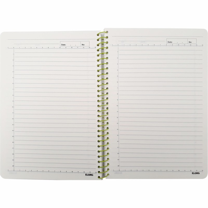 Sổ lò xo 200 trang khổ B5 Klong 952 / Sổ lò xo kẻ ngang kích thước 175 x 250 mm
