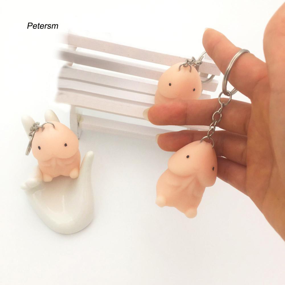 Móc khóa gắn đồ chơi mềm độc đáo vui nhộn