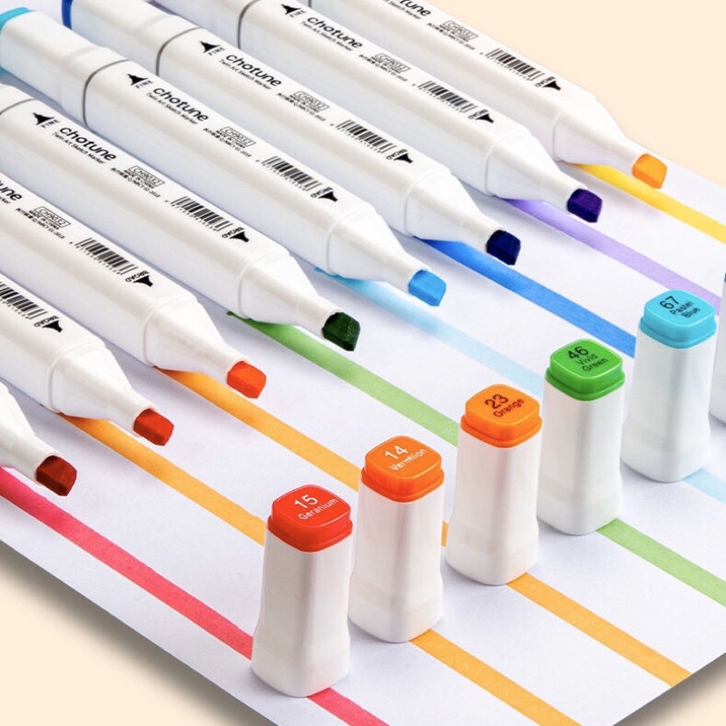 [ DaVinci ] Bút Marker chotune Hộp nhựa 60/80/120 màu Gốc nước
