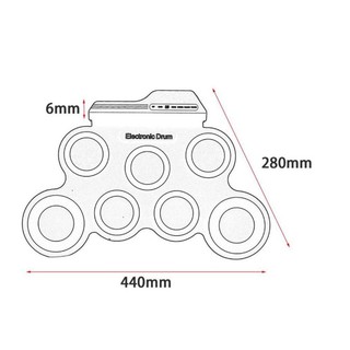 Bộ gõ trống điện tử Electronic Drum Portable