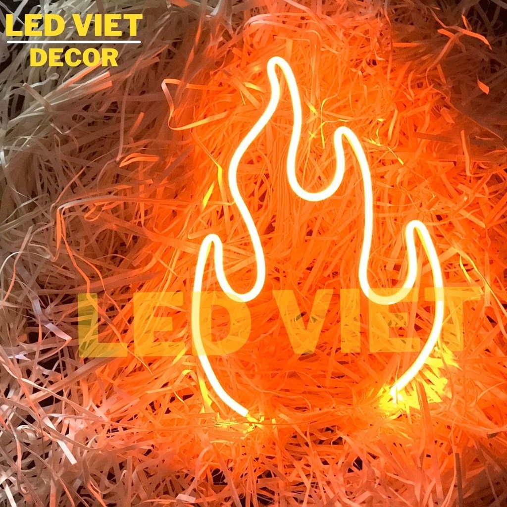 Đèn Trang Trí Led Neon Sign Ngọn Lửa mã M48