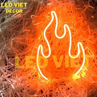 Đèn trang trí led neon sign ngọn lửa mã m48