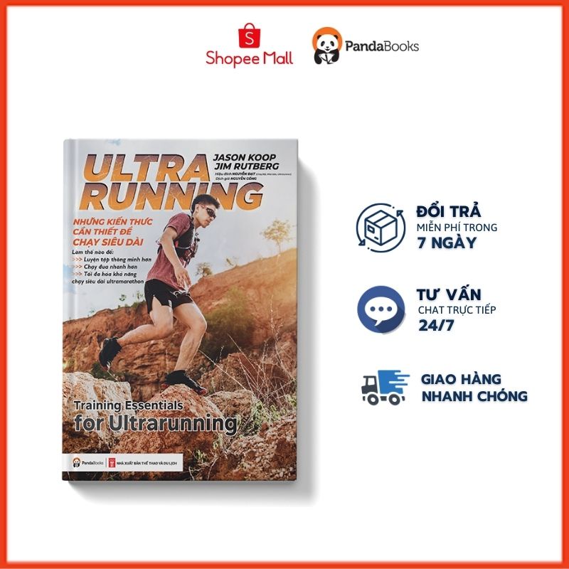Sách - ULTRARUNNING: Những kiến thức cần thiết để chạy siêu dài - Pandabooks - Sách chạy trail