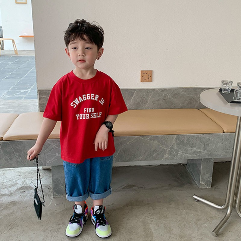 Áo thun tay lỡ unisex hàn quốc SWAGGER JR cho bé ,Samyy_vn