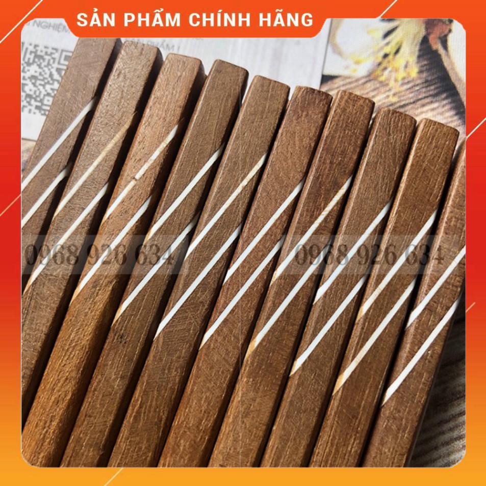 [SALE] Bộ 10 đôi đũa gỗ cao cấp FREESHIPĐũa gỗ tự nhiên - Đũa gỗ loại tốt giá rẻ, an toàn, đũa sạch,kháng khuẩn