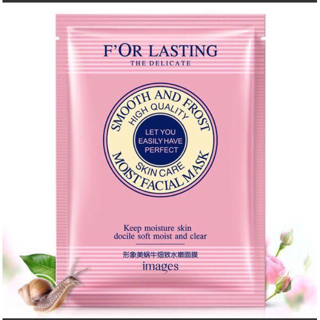 [RẺ VÔ ĐỊCH] Mặt nạ giấy dưỡng da mụn cấp ẩm thải độc ốc sên và bơ, hoa hồng, hoa lavender For Lasting Images | BigBuy360 - bigbuy360.vn