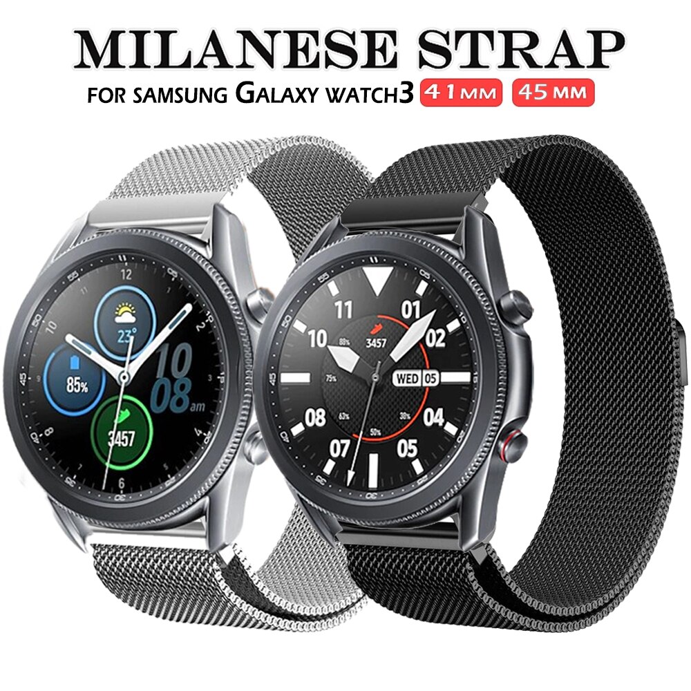 Dây Đồng Hồ Milanese Bằng Inox Dành Cho Đồng Hồ Thông Minh Samsung Galaxy Watch 3 41mm 45mm