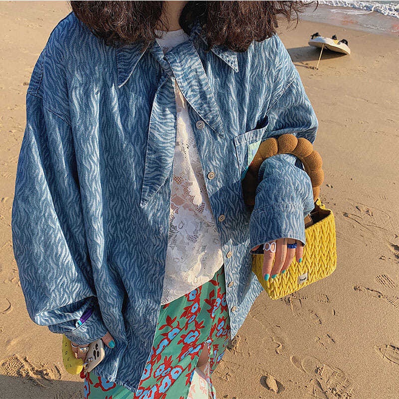 Bán Chạy!F &amp; X Áo Thun Chống Nắng Tay Dài Cổ Tròn Phối Ren Mỏng Phong Cách Mùa Hè 300 Jin Oversize Cho Nữ