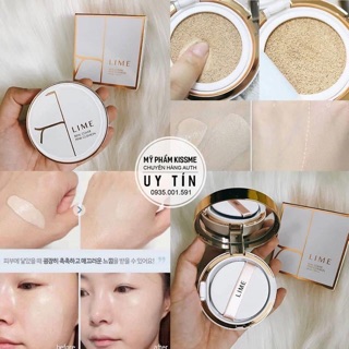 (Hàng nhập khẩu) Phấn nước LIME Real Cover Pink Cushion V Collagen Ample Cushion