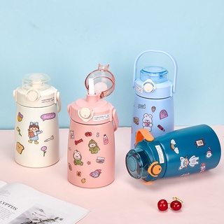 Bình nước giữ nhiệt có ống hút - bình đựng nước cho bé
