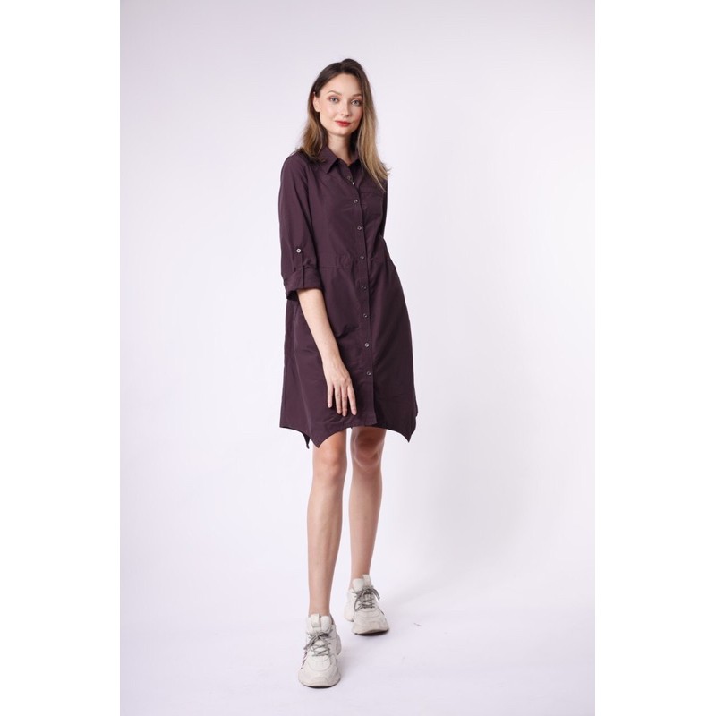 Đầm dài tay trench coat xuất khẩu