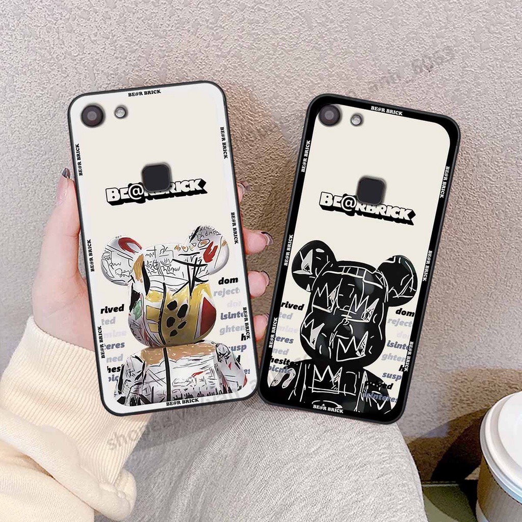 Ốp Vivo V7 / V7 Plus / V7+ be@r brick mars thời trang, ốp lưng điện thoại viền dẻo siêu chất