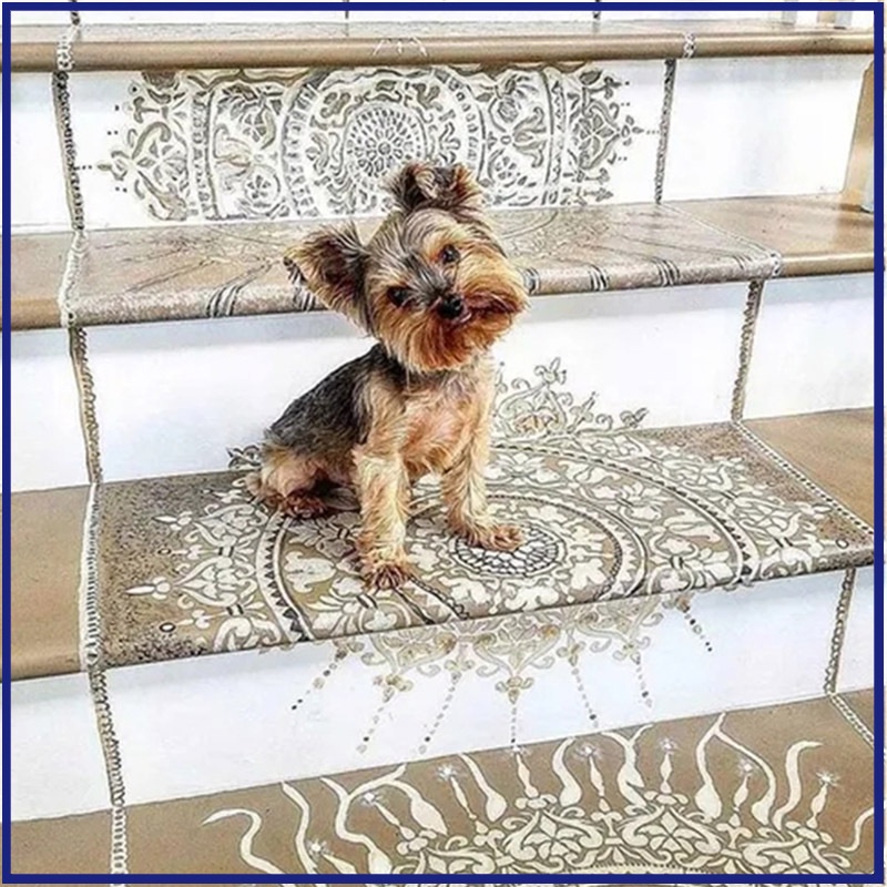 Khuôn Vẽ Tranh Hoa Văn Mandala Cỡ Lớn Tái Sử Dụng Linh Hoạt