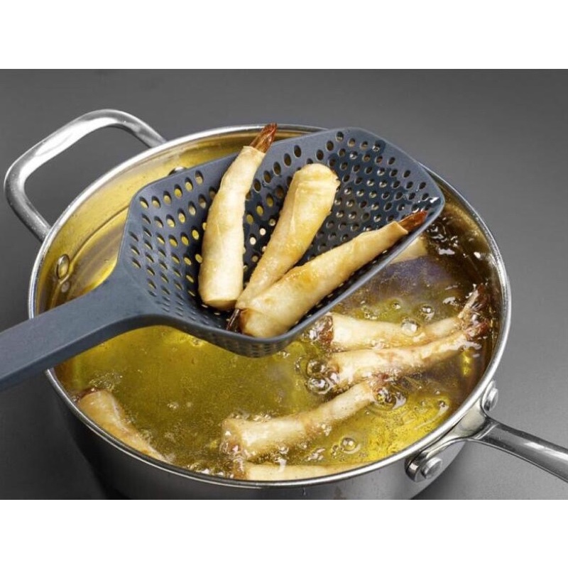 Vá/ Muỗng múc canh có lỗ ráo nước, chất liệu nhựa cao cấp
