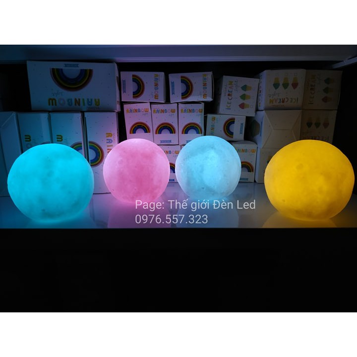 Đèn ngủ mặt trăng - Trái đất 3D nhiều màu