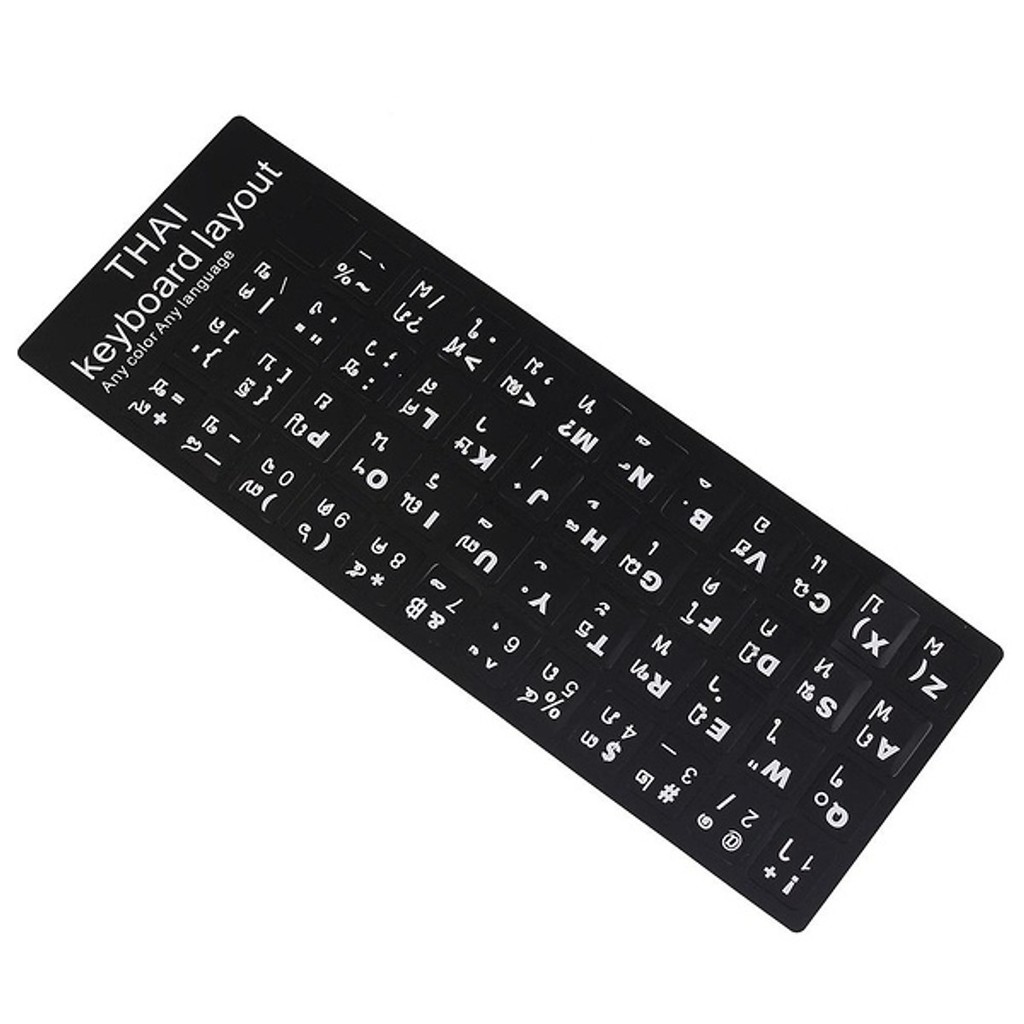 Miếng dán bàn phím tiếng Thái Lan (Thai Keyboard Sticker)