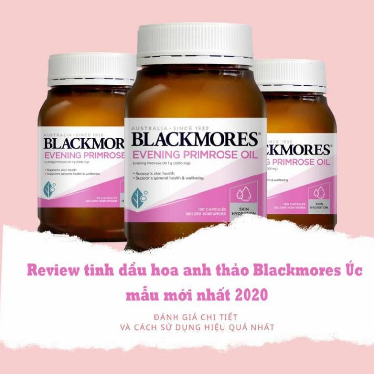 [Mẫu mới]Viên uống tinh chất hoa anh thảo Blackmore Evening Primrose oil 190 viên Úc