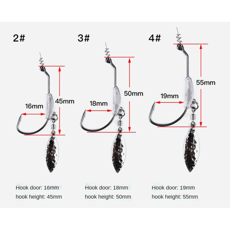 1 Móc Câu Cá 4.5g 5.5g 7.2g Chất Lượng Cao