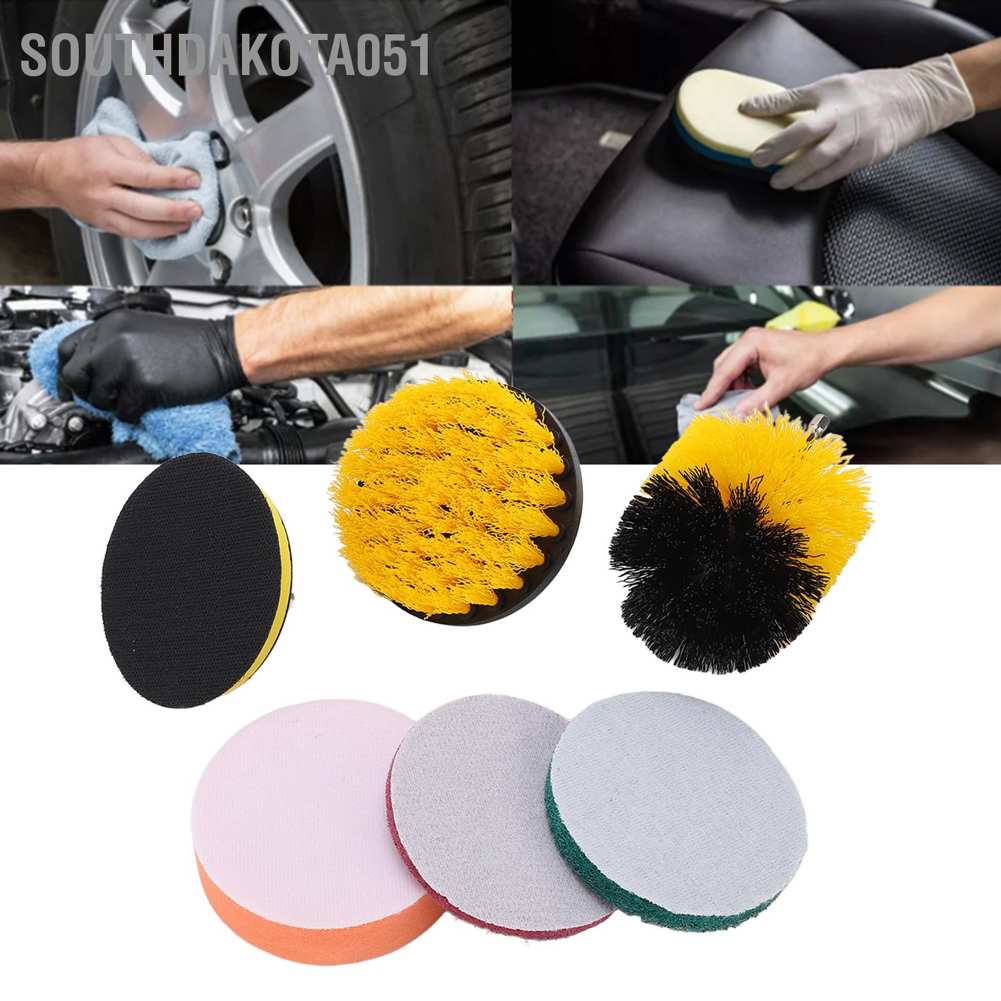 Đầu cọ gắn máy khoan vệ sinh xe hơi tiện lợi