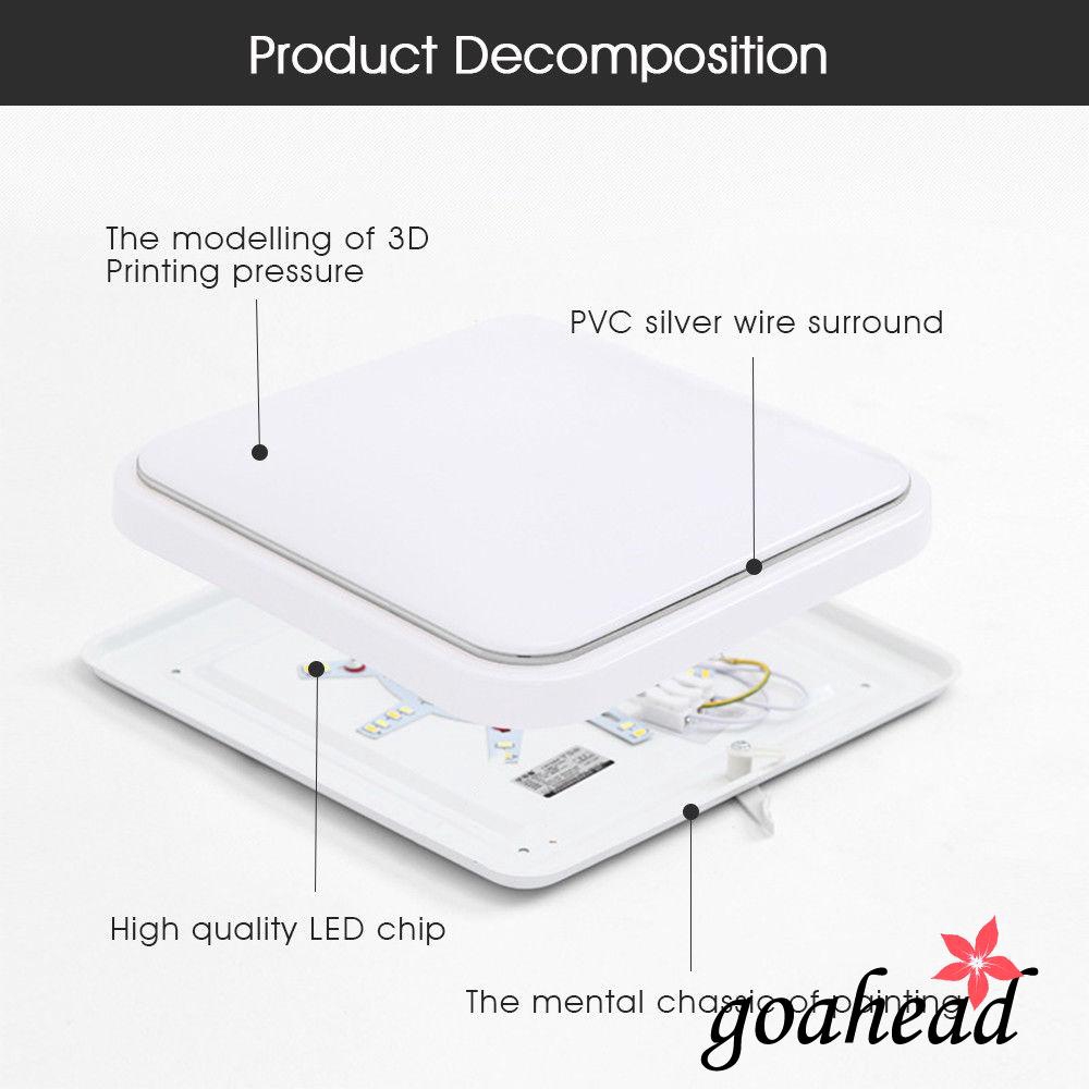 Đèn LED hình vuông 81g-string gắn trần nhà 24W phong cách hiện đại