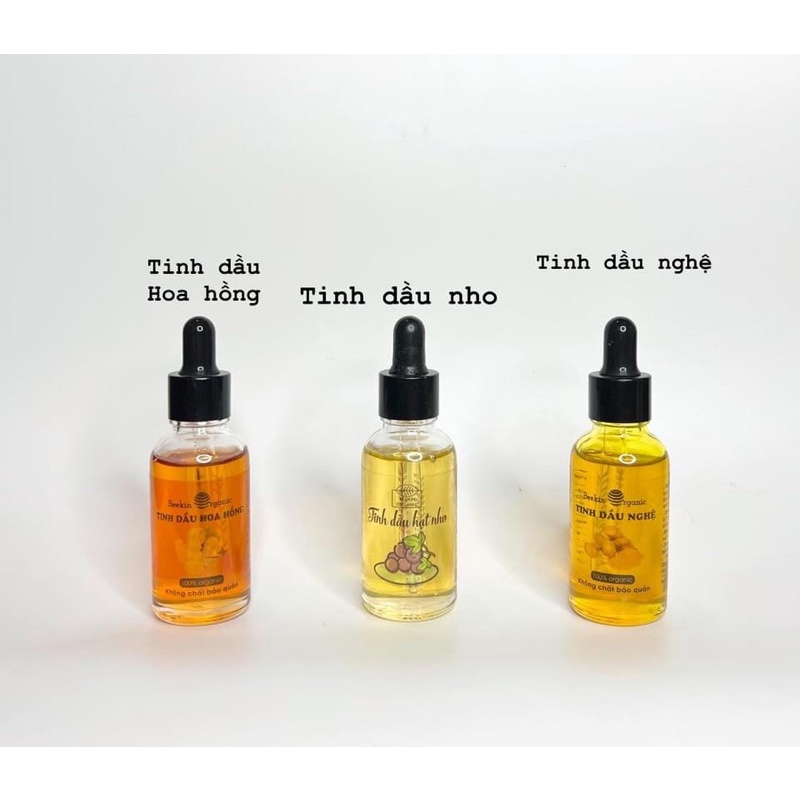 Tinh dầu handmade dưỡng da/tinh dầu nghệ/tinh dầu hoa hồng/tinh dầu hạt nho