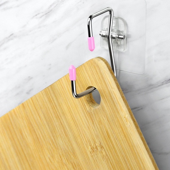 Móc inox dán tường chịu lực, treo đồ đa năng