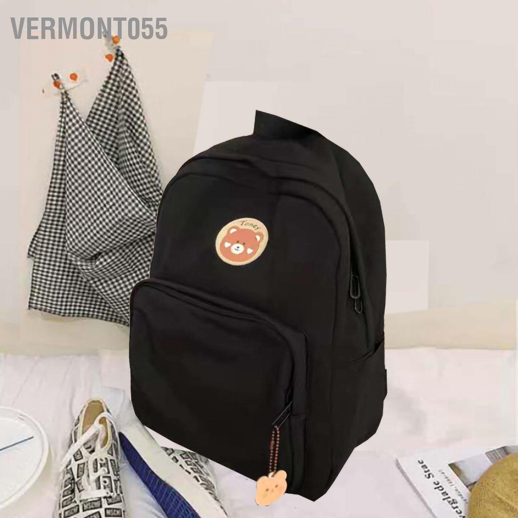 Vermont055 Ba lô Dung lượng lớn Di động Dây đeo Vai Rộng Học sinh Túi xách cho Nữ Đi du lịch Ngoài trời